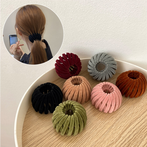 Fashion Women Bun Hair Claw Horsetail Buckle Bird Nest Hair Clip