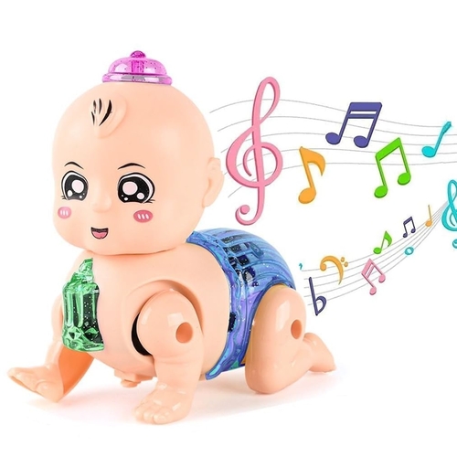 Electric Crawling Baby Musical Light Infant Toys