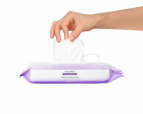 Dukal Disposable Wash Cloths. Pack of 64 Pre-moistened wipes 9" x 13"