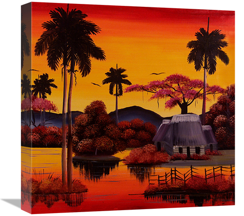 Global Gallery GCS-477321-1818-142 18 x 18 in. Palms Way Art Print - F