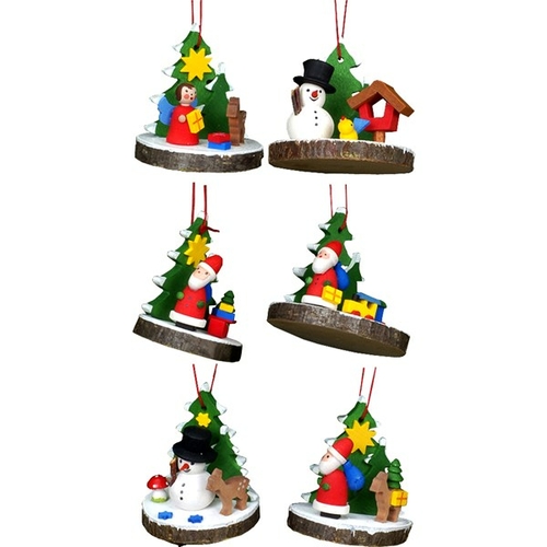 ULBR 10-0839 Christian Ulbricht Ornament - Assorted Treeslice