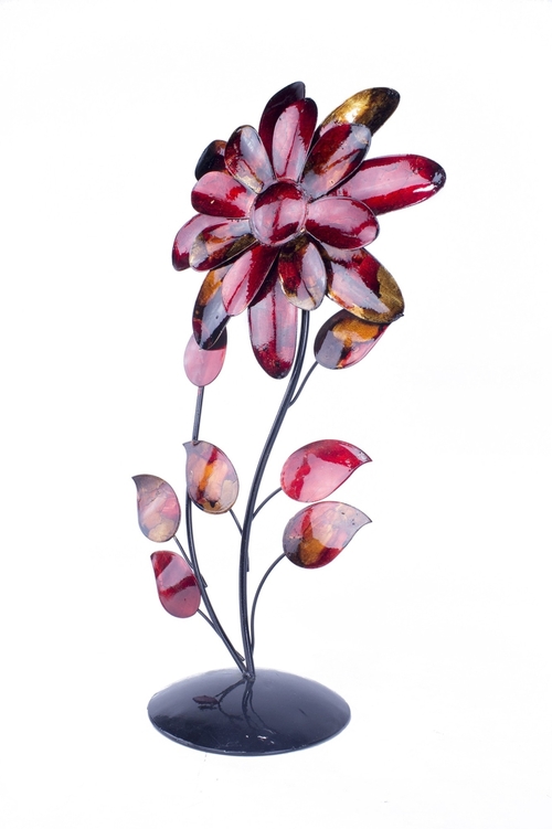 Heather Ann W089991-06 Flora Foiled and Lacquered Table Top Decorative