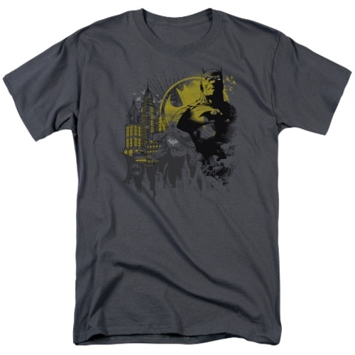 Trevco Batman-The Dark City - Short Sleeve Adult 18-1 Tee - Charcoal&#