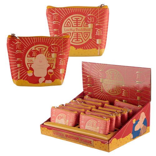 Handy PVC Purse - Lucky Buddha