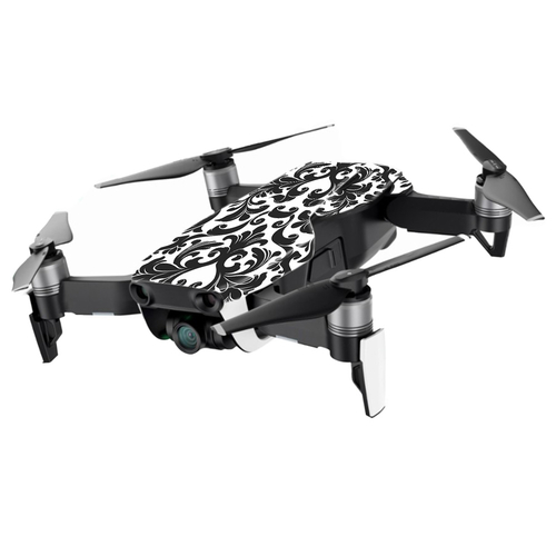 MightySkins DJMAVAIMIN-Black Damask Skin for DJI Mavic Air Drone, 