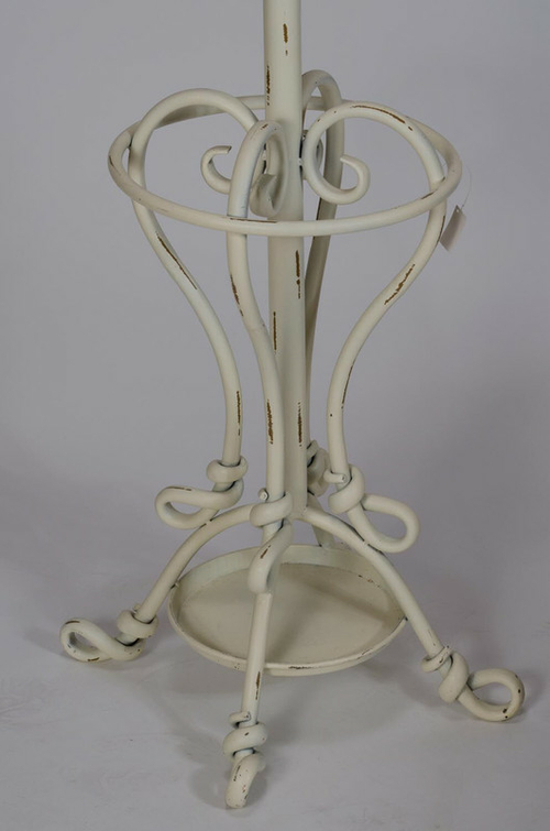 Cream Metal Coat Rack