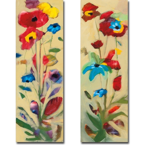 Artistic Home Gallery 1648B745CG Wildflowers I & II by Jennifer Zybala