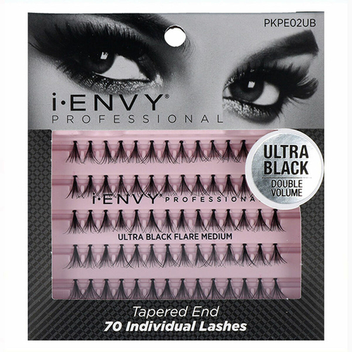 False Eyelashes I-Envy Ultra Flare Black (70 pcs)