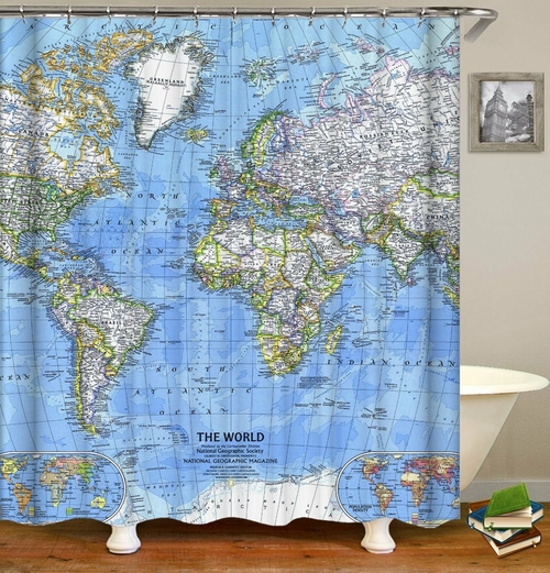 The World Shower Curtain