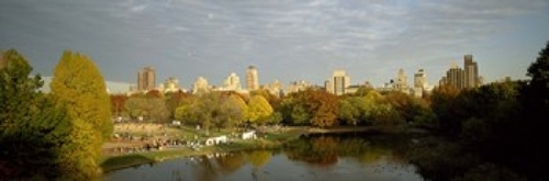 Panoramic Images PPI120325L Park with buildings in the background  Cen