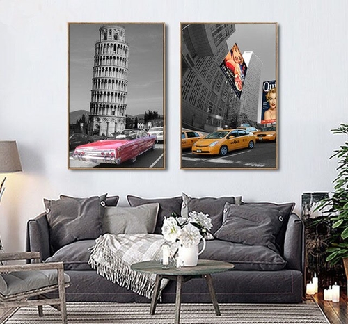 Various Scenes Car Pictures Canvas Art