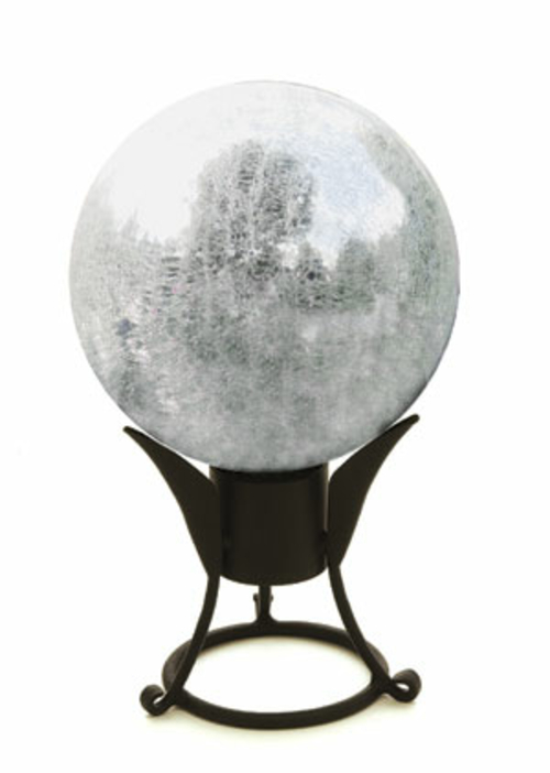 Achla G12-S-C 12 in. Gazing Globe in Crackle Silver