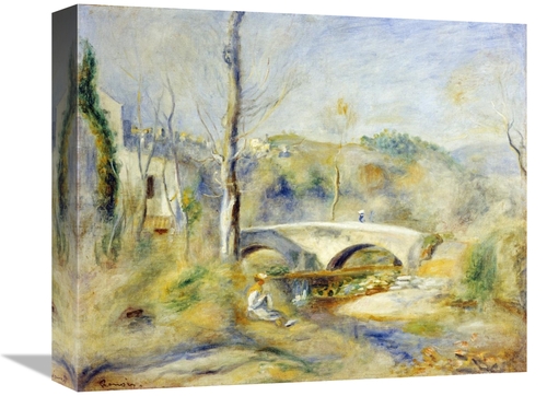 Global Gallery GCS-267126-16-142 16 in. Landscape with Bridge Art Prin