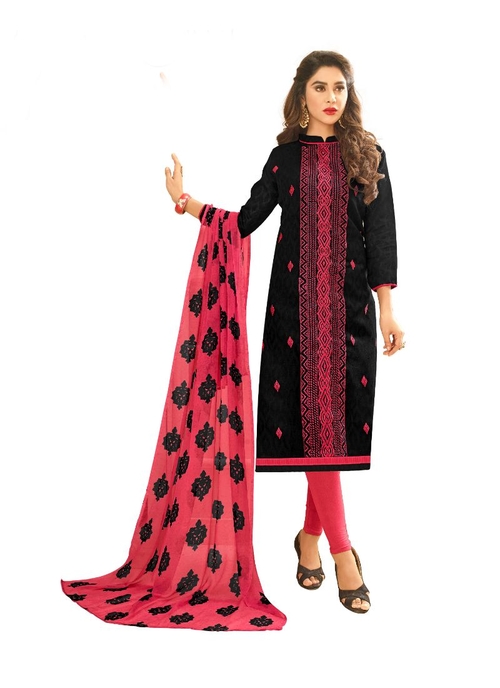 Generic Women's Cotton Jacquard Salwar Material