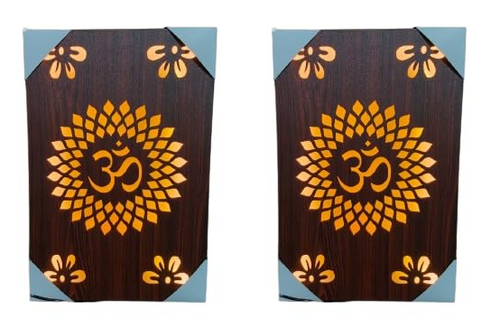 Om wooden led Best LED Wooden Photo Frame Wall Hanging Frame. Pack of