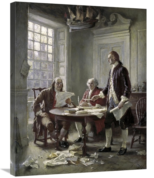 Global Gallery GCS-277524-30-142 30 in. Drafting the Declaration of In