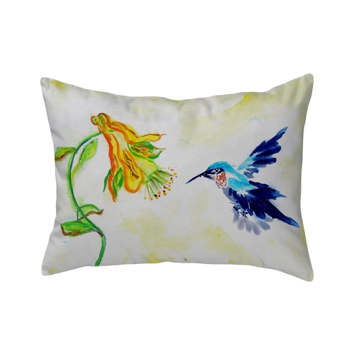 Betsy Drake NC824 16 x 20 in. Hummingbird & Yellow Flower No Cord Pill