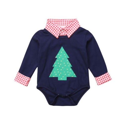 Christmas Newborn Baby Boy Cotton Romper 