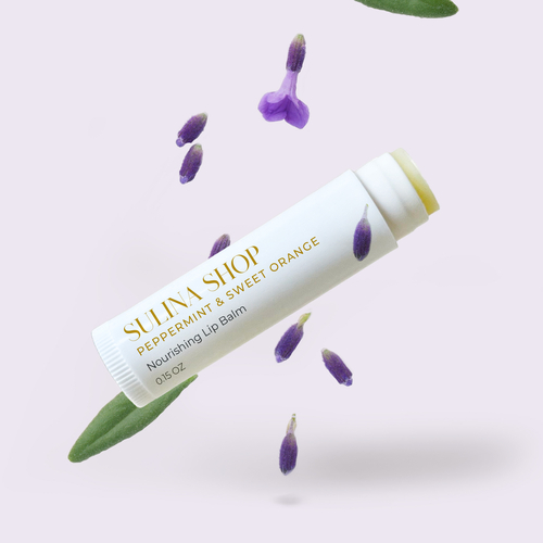  Lavender & Frankincense Nourishing Lip Balm