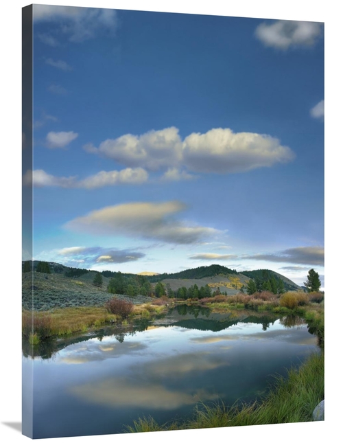 Global Gallery GCS-452241-36-142 36 in. Clouds Reflected in River,