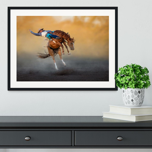 Cowboy Rodeo Part 2 Framed Print