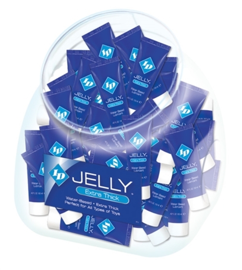 ID Jelly Extra Thick Water-Based Lubricant - 12ml Tubes - 72 Pieces
