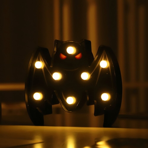 Led Fairy Door Pumpkin Shape Practical Spider Bat