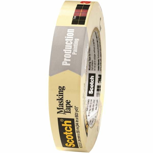 Scotch T935202012PK 1 in. x 60 yards 2020 Masking Tape, Natural - 