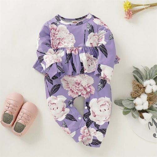 Pudcoco Autumn Newborn kids Baby Girls Flower