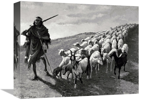 Global Gallery GCS-279608-16-142 16 in. Navajo Sheepherder Art Print -