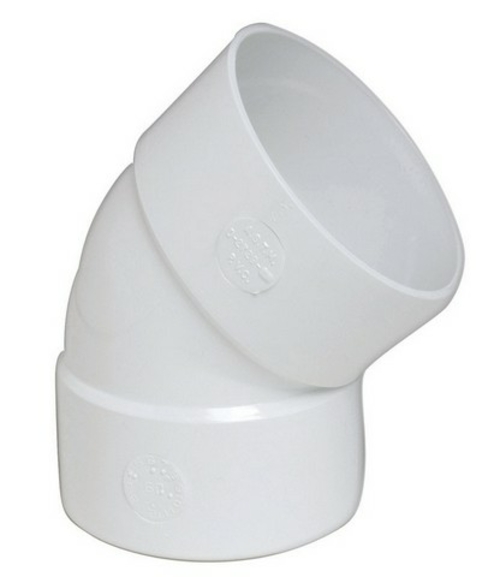 P506 45 deg PVC Elbow  6 in.