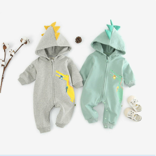 Newborn Baby Boy Girl Dinosaur Romper Autumn