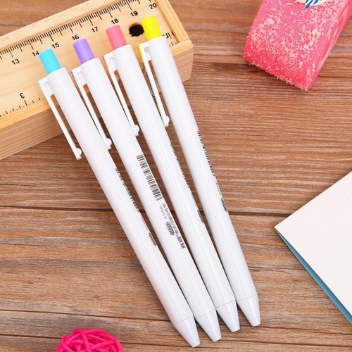 2 Pcs Cute Ballpoint Pen Candy Colour Ball Pens