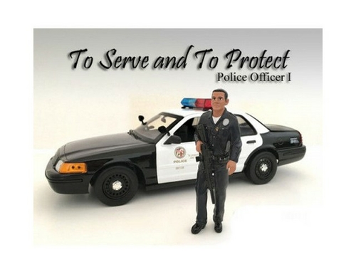 American Diorama 24011 Police Officer I Figure for 1-18 Scale Models