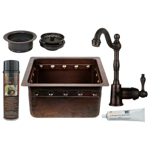 Premier Copper BSP4-BREC16DBBS-G Oil Rubbed Bronze 16 in. Single Basin