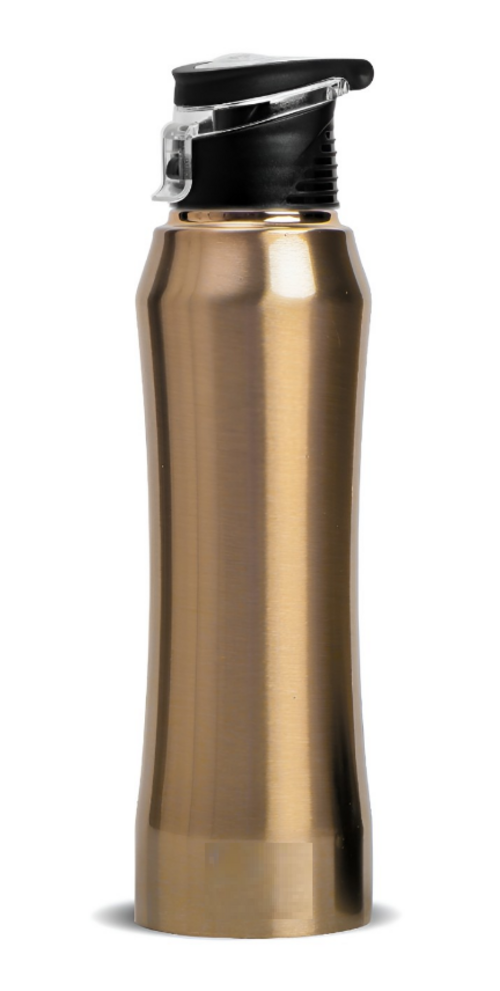 Gold-Toned Single Stainless Steel Solid Water Bottle 1 L