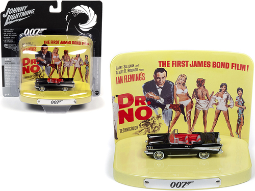 1957 Chevrolet Bel Air Convertible Onyx Black with Collectible Tin