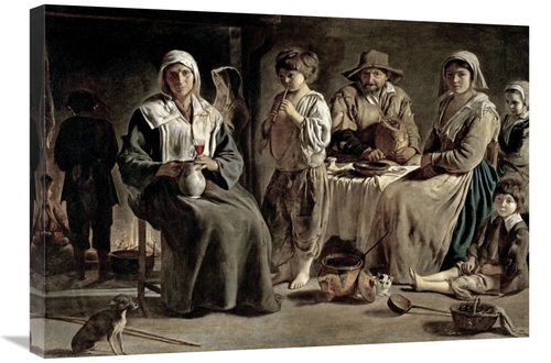 Global Gallery GCS-278208-30-142 30 in. Family of Peasants Art Print -