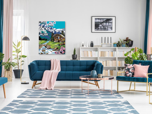 Paint by Numbers - LOG CABIN IN THE WOODS