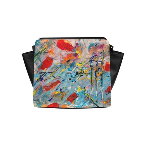 Women’s Crossbody Bag - Multicolor Abstract Handbag