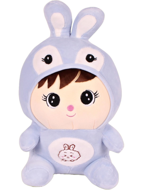 Purple Bunny-Eared Girl Soft Toy - Perfect Cuddly Companion for Kids