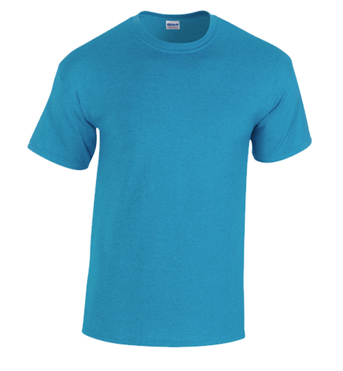 DDI 2337713 Heavy Cotton Youth T-shirt - Sapphire - Medium Case of 12