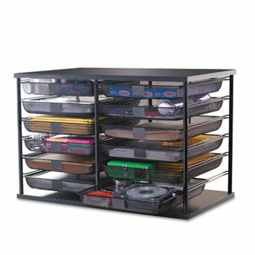 Rubbermaid 1735746 12 Compartment Organizer w/Mesh Drawers- 29 1/8w x 