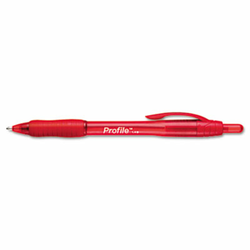 Paper Mate 89467 Profile Ballpoint Retractable Pen  Red Ink  Bold  Doz