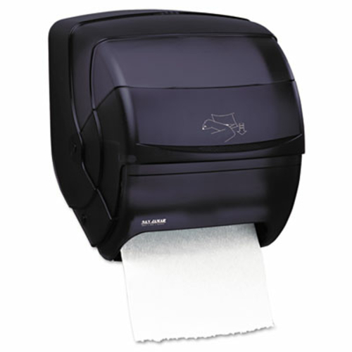 San Jamar T850TBK Integra Lever Roll Towel Dispenser- 11 1/2 x 11.15 x
