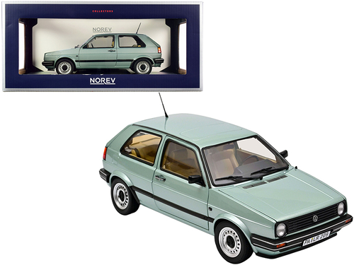 1987 Volkswagen Golf CL Light Green Metallic 1/18 Diecast Model Car by