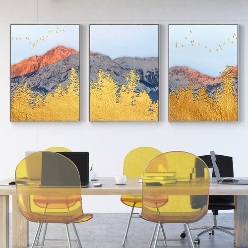 Abstract Landscape Nordic Canvas Art Painting Home