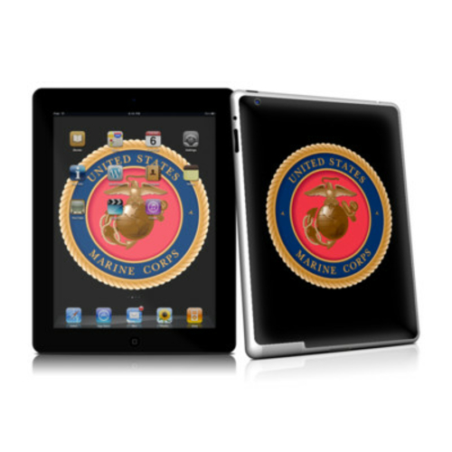 DecalGirl IPD2-USMC-BLK DecalGirl iPad 2 Skin - USMC Black