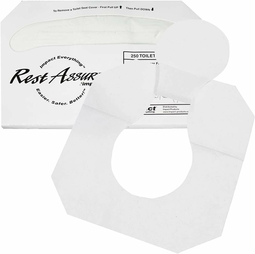 Seat Cover Starter Pack. Commercial Set of 1 White Dispenser and 2