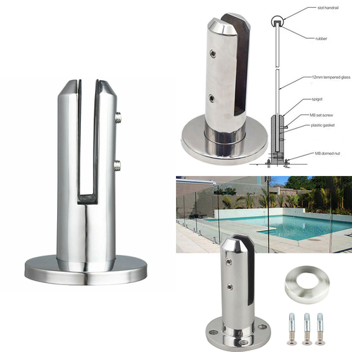 Round Stainless Steel Stair Pool Clamp Fence